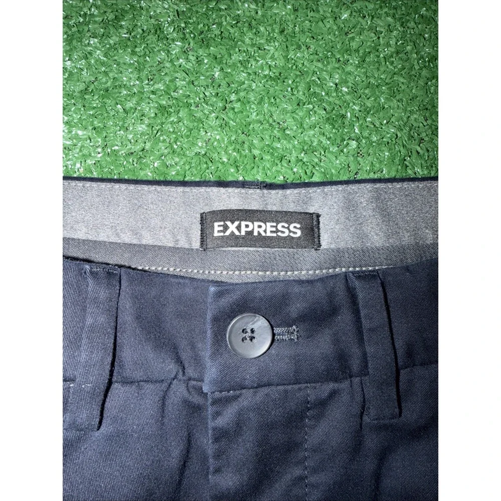 Express Men's Size 33 Navy Cotton Chino Shorts 6